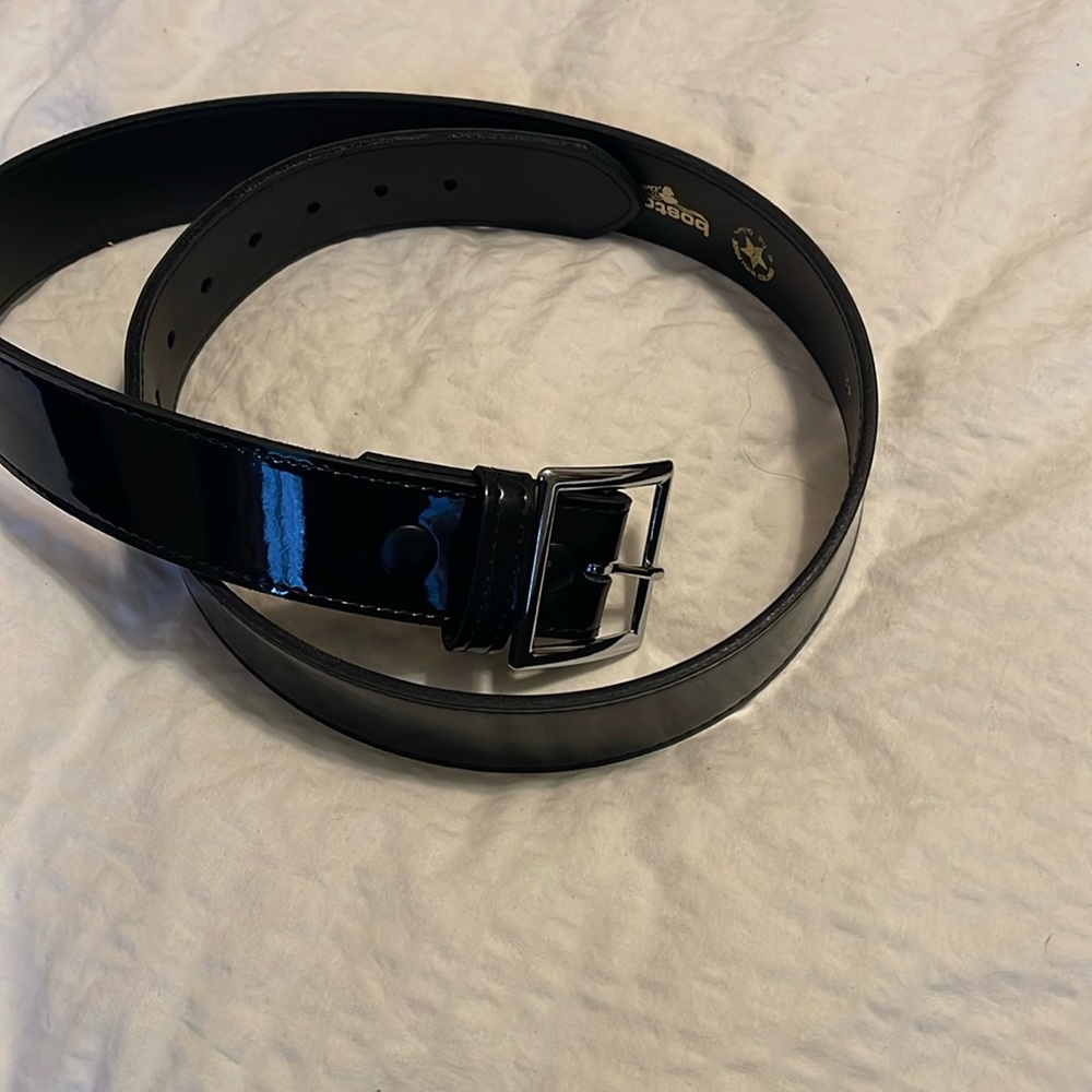 Slightly used Patten Leather Boston Umpire belt size 42